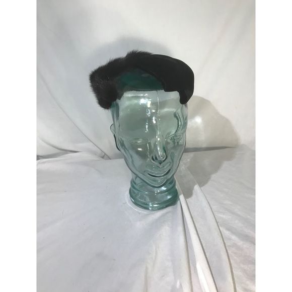 Vintage 1940s Neusteters Denver fur Facinator Hat - Picture 1 of 6